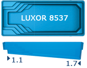 Композитный бассейн San Juan Luxor 8537 (8,5 х 3,7)