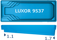 Композитный бассейн San Juan Luxor 9537 (9,5 х 3,7)