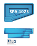 Композитный бассейн San Juan SPA 4025 (4,0 х 2,5)